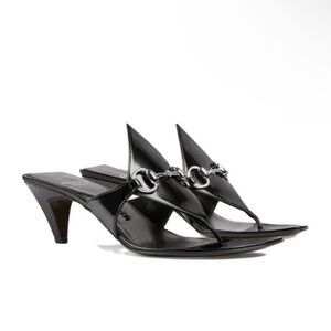 Gucci Horsebit Detail Thong Strap Sandal size 37